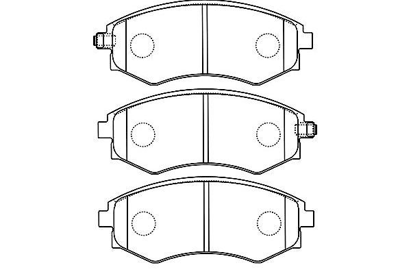 KAVO PARTS Комплект тормозных колодок, дисковый тормоз BP-7504
